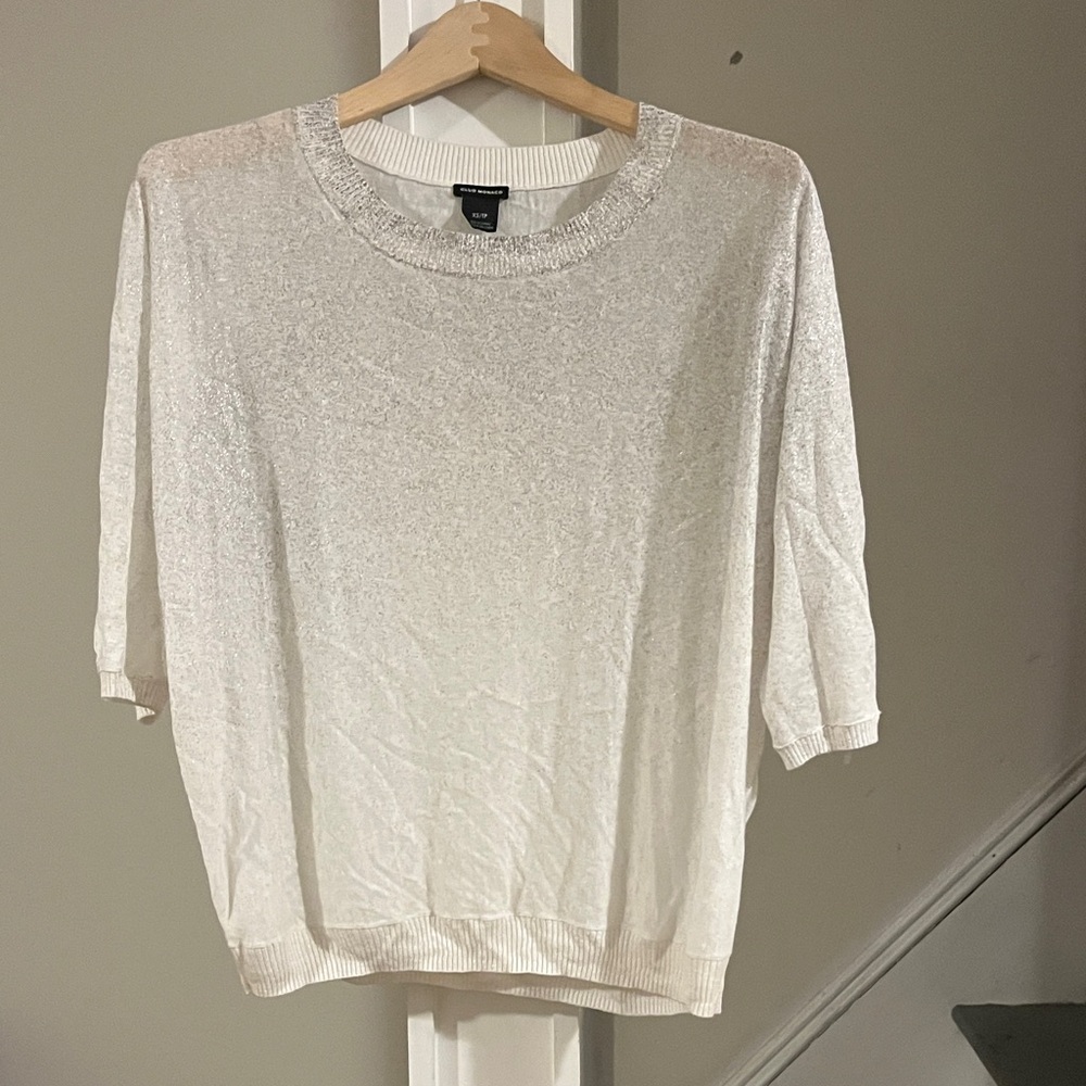 Club Monaco White Blouse